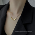 Shangjie OEM Kalung Fashion Wholesale Femmes Gold Colliers plaqués Gold Collier en acier inoxydable